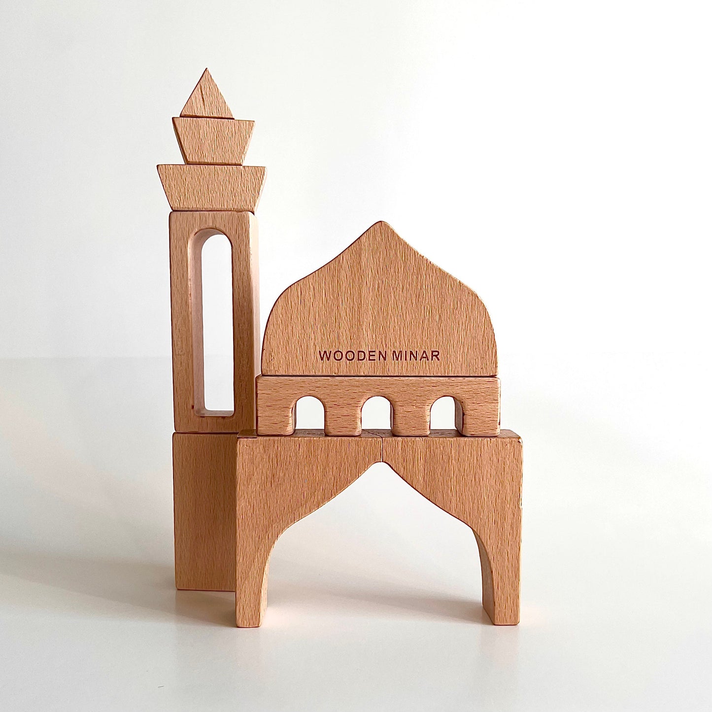 Wooden Masjid Building Blocks | 21 Peices